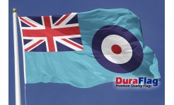 Royal Air Force RAF Ensign Satin & Chrome Premium Table Flag 
