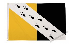 Norfolk No Crest Small Hand Flags 12 Pack 