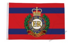 British Army Corps of Royal Engineers Satin & Chrome Premium Table Flag 