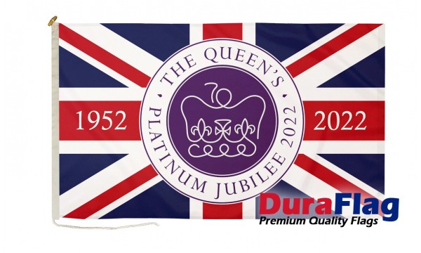 DuraFlag® Queen’s Platinum Jubilee 70th Anniversary 1952-2022 – UK flag