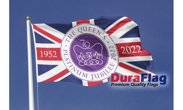 DuraFlag® Queen’s Platinum Jubilee 70th Anniversary 1952-2022 – UK flag