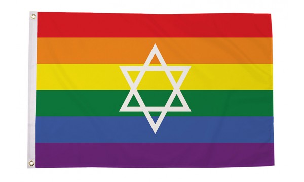 Star Of David Rainbow Flag