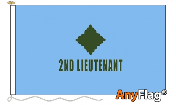 2nd Lieutenant Blue Custom Printed AnyFlag®