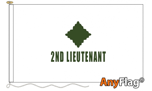 2nd Lieutenant White Custom Printed AnyFlag®