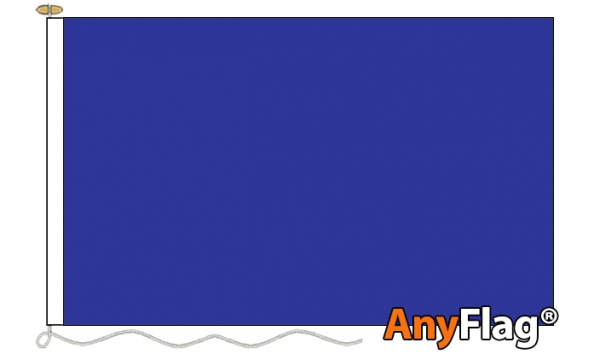 Plain Blue Custom Printed AnyFlag®