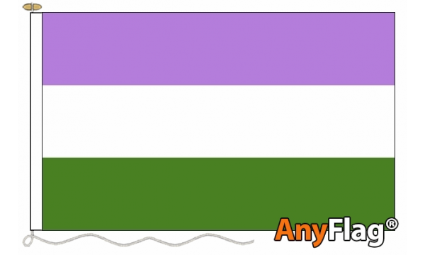 Genderqueer Custom Printed AnyFlag®