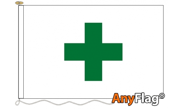 Green Cross Custom Printed AnyFlag®