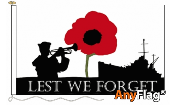 Lest We Forget (Navy) Custom Printed AnyFlag®