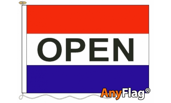 Open (red,white,blue) Custom Printed AnyFlag®