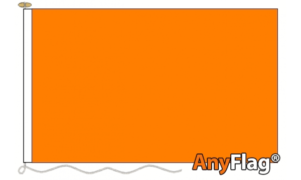 Plain Orange Custom Printed AnyFlag®