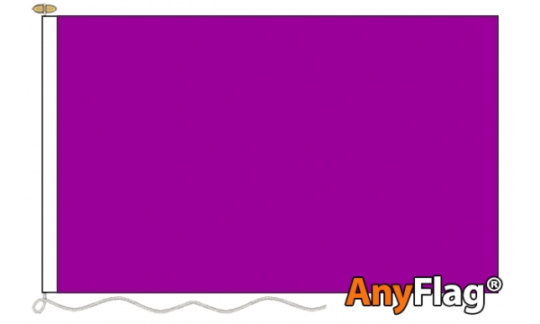 Plain Purple Custom Printed AnyFlag®