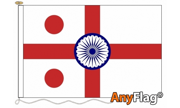 Rear Admiral of the Indian Naval Rank Ensign Custom Printed AnyFlag®