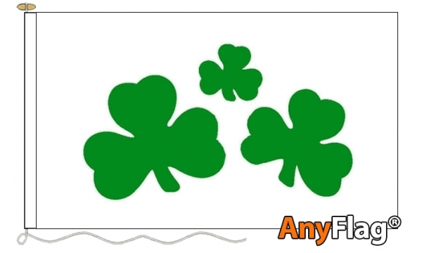 Ireland With Shamrock Custom Printed AnyFlag®
