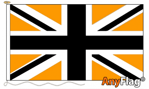 Union Jack Black & Gold Custom Printed AnyFlag®