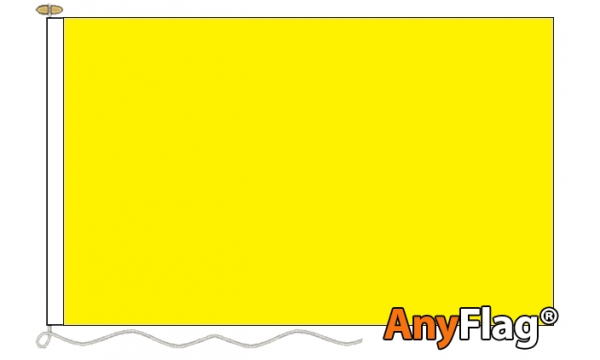 Plain Yellow Custom Printed AnyFlag®