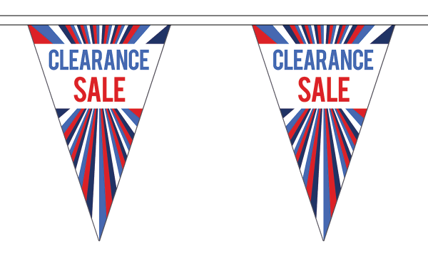 Clearance Sale Triangle Bunting
