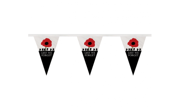 Lest We Forget (Army) Triangle Bunting