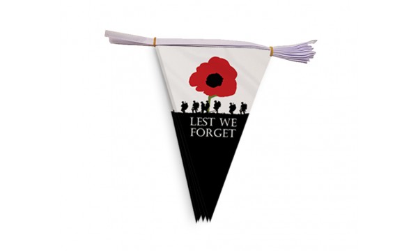 Lest We Forget (Army) Bunting