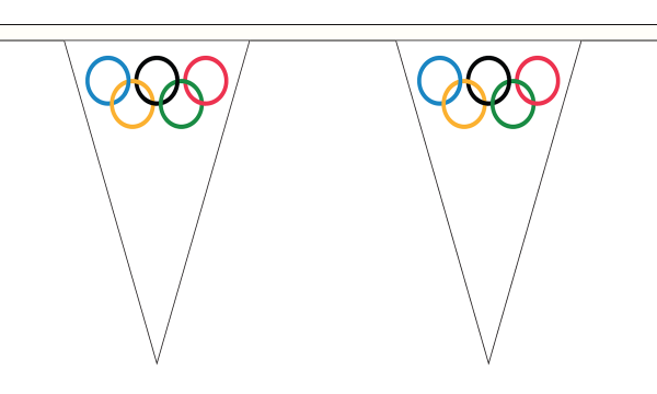 Olympic Triangle Bunting