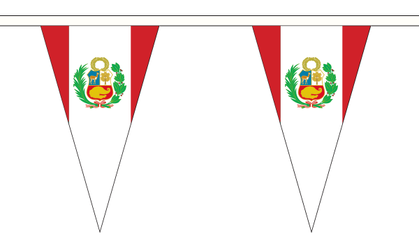 Peru Crest Triangle Bunting