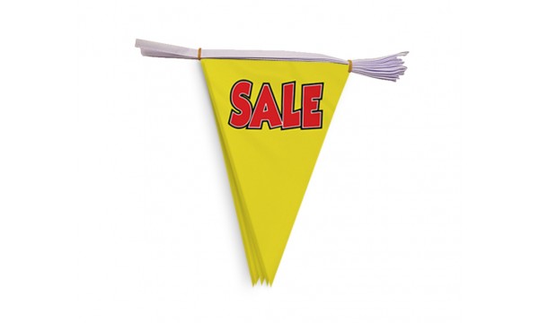 Sale Yellow Triangle Bunting