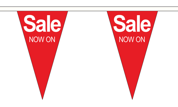 Sale Now On Triangle Bunting