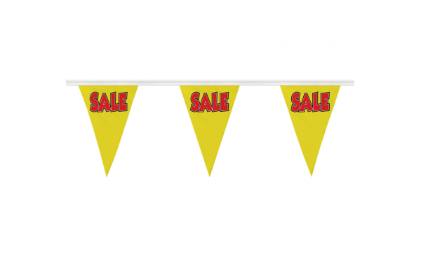 Sale Yellow Triangle Bunting