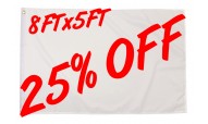 25% OFF Selected 8ft x 5ft
