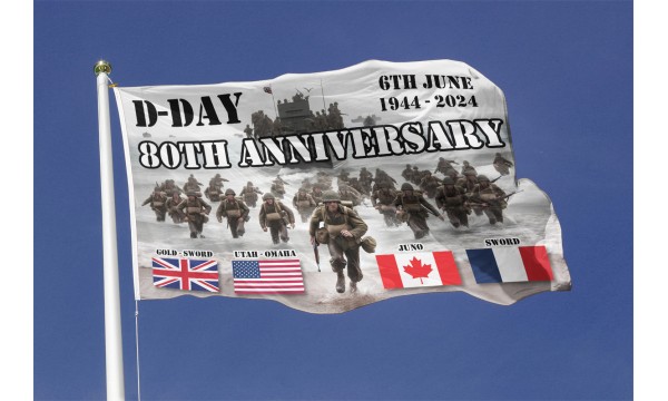 DuraFlag® D-Day 80th Anniversary 2024 Premium Quality Flag