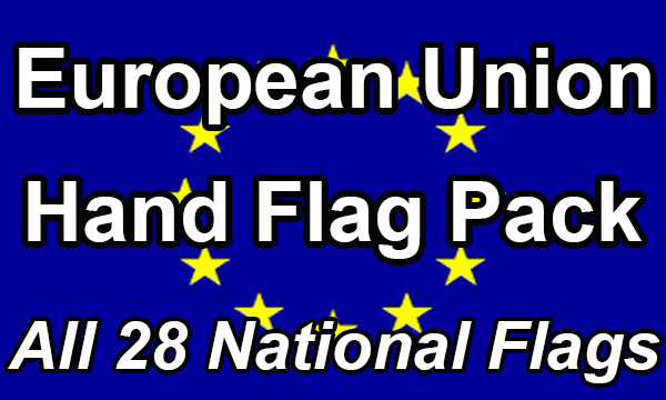 European Union - 28 Hand Waving Flag Pack