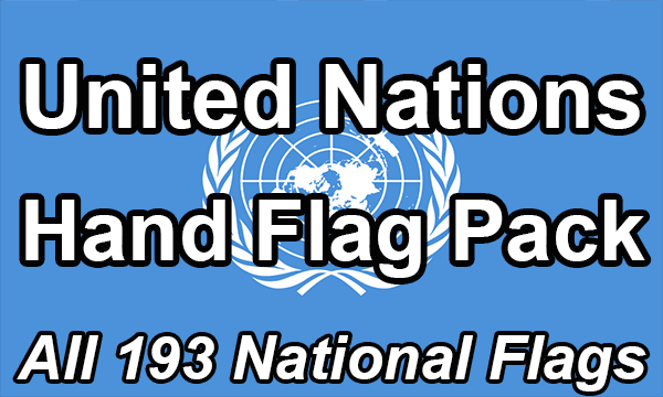 United Nations - Hand Waving Flag Pack