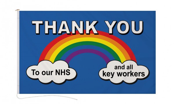 DuraFlag® Thank You NHS/Key Workers Flag- Premium Quality (Buy One Get One Free)