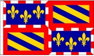 Burgundy Table Flags