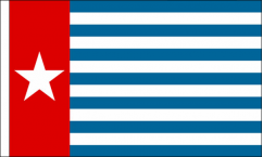 West Papua Hand Waving Flags