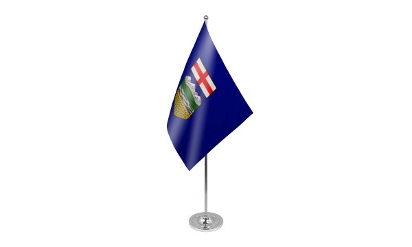 Alberta Satin Table Flag