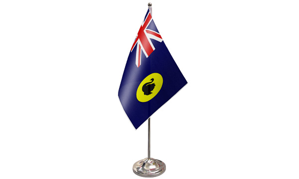 Western Australia Satin Table Flag