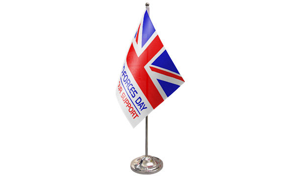 Armed Forces Day Satin Table Flag