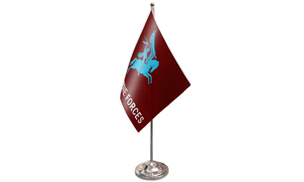 Pegasus Airborne Satin Table Flag