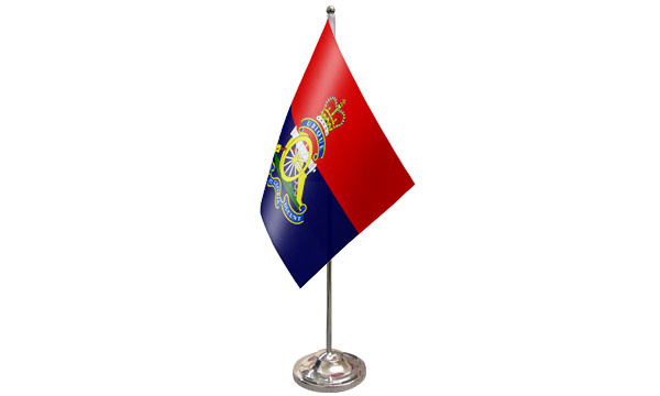 Royal Artillery Regiment Satin Table Flag