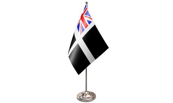 Cornwall Ensign Satin Table Flag