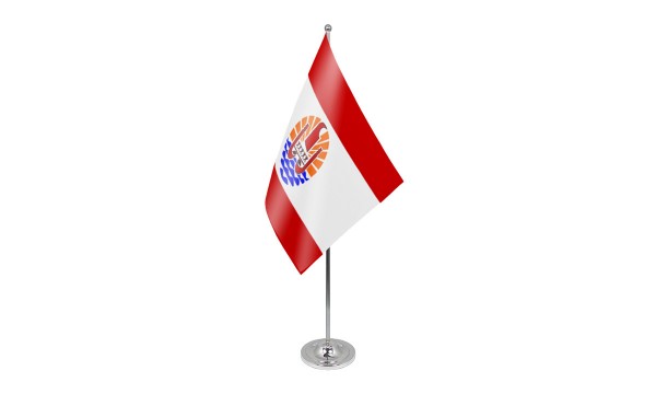 French Polynesia Satin Table Flag