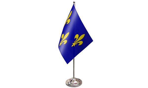 Ile-de-France Satin Table Flag