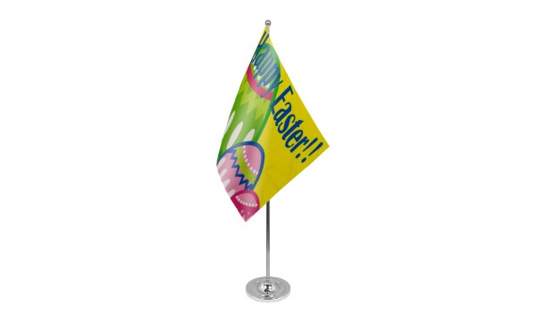 Happy Easter Satin Table Flag