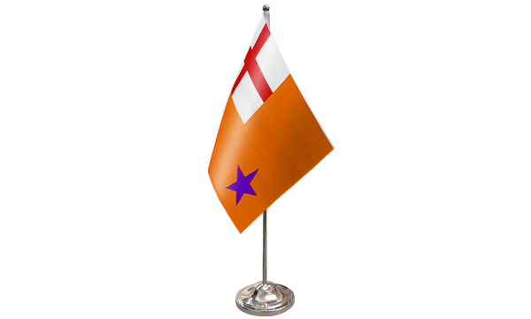 Orange Order Satin Table Flag