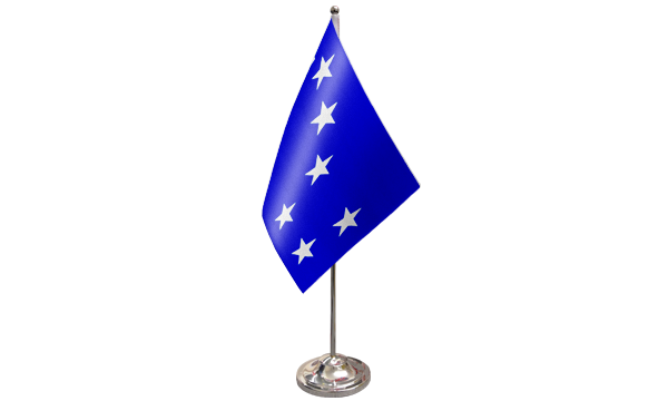 Starry Plough Royal Blue Satin Table Flag