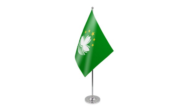 Macau Satin Table Flag