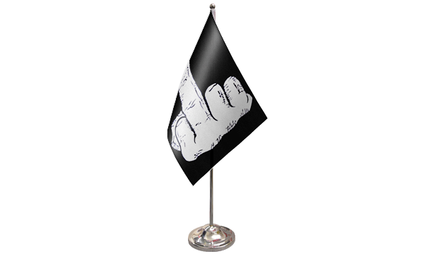 Middle Finger Satin Table Flag