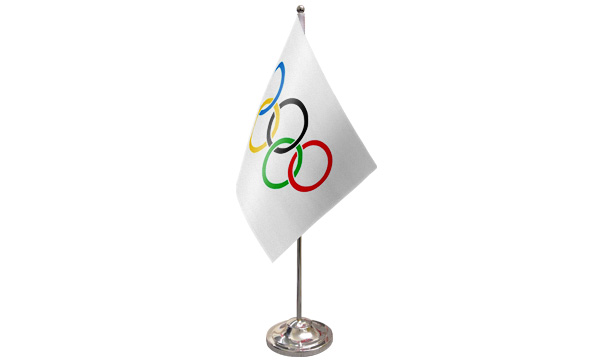 Olympic Satin Table Flag