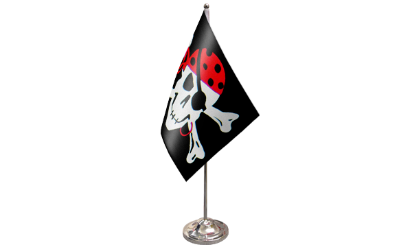 One Eyed Jack Satin Table Flag