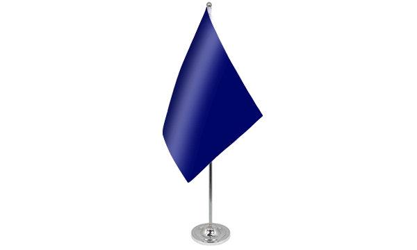 Plain Blue Satin Table Flag